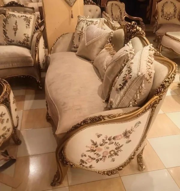 طقم صالون مدهب