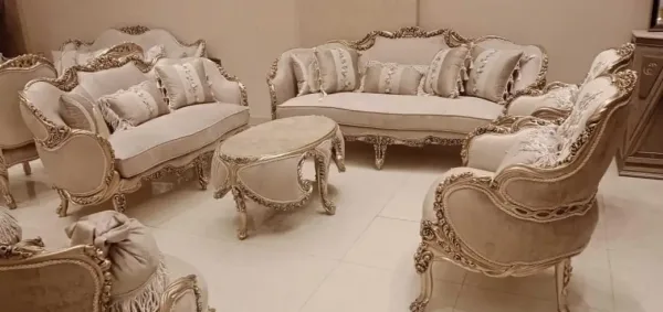 طقم صالون مدهب