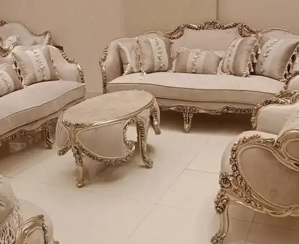 طقم صالون مدهب