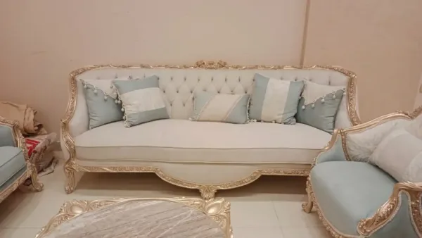 طقم صالون مدهب كلاسيكي