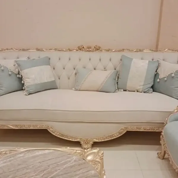 طقم صالون مدهب كلاسيكي