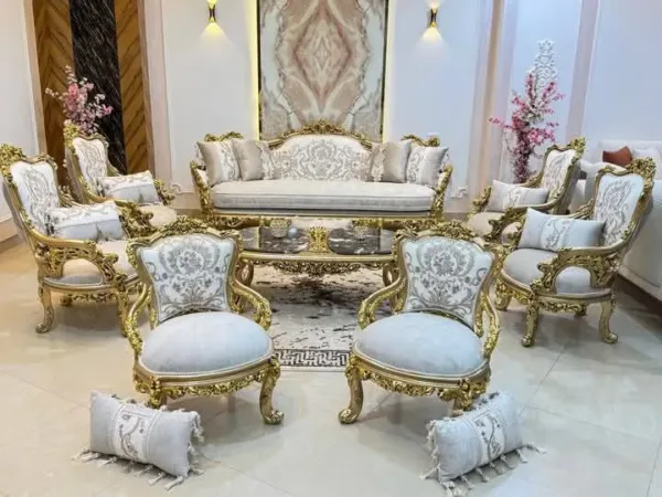 العرش الذهبي صالون مذهب فاخر