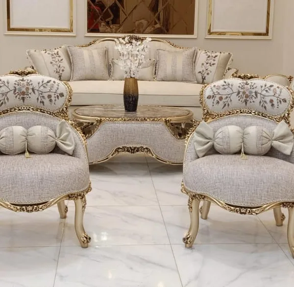 طقم صالون مدهب sogo كلاسيك