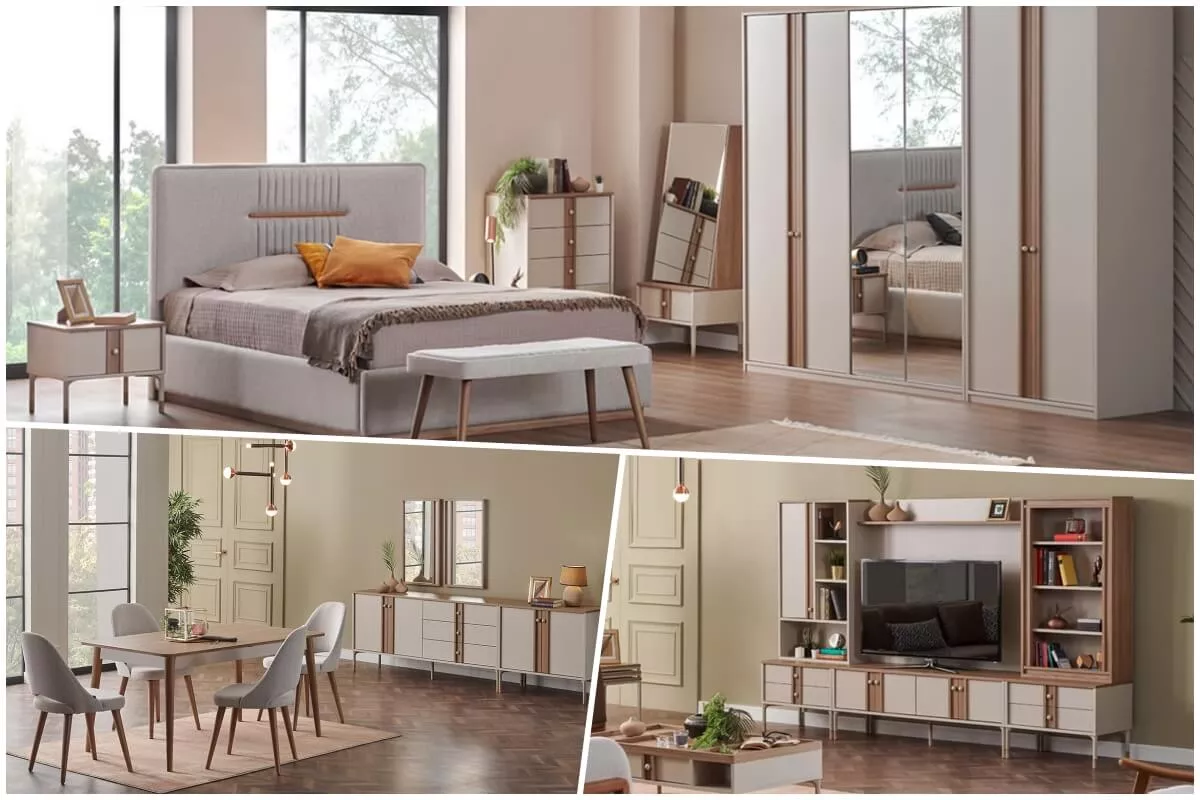 فيينا العصرية باقة غرف النوم والسفرة والليفينج 1 فيينا العصرية باقة غرف النوم والسفرة والليفينج