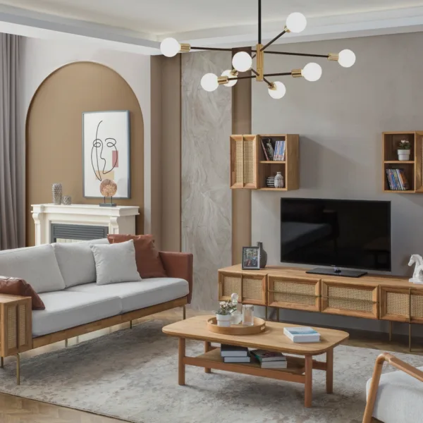 تنظيم ذكي وحدة تلفزيون عصرية