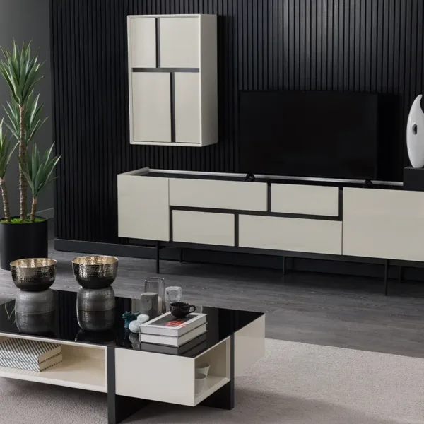 وحدات بابلو الأنيقة وحدة تلفزيون ومكتبة